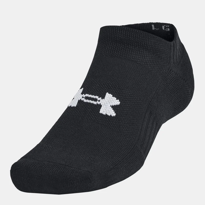 UNDER ARMOUR Black Training Cotton No-Show Socks (3 Pairs)  | Best Price UAE